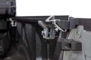 Ford F-150 Lightning Hard Roll Up Bed Cover - Rough Country - Flush, Low-Profile Design - Matte Black - '22-'24